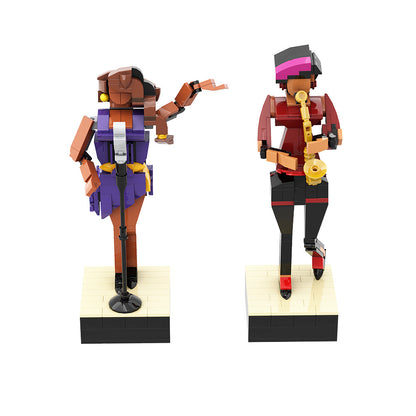 jazz club building set | lego compatible - 5