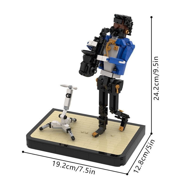 Jazz Saxophonist MOC Figure Building Kit | Music Performance Display Model - 3