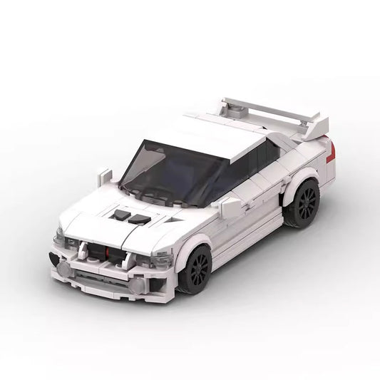 JDM Legend Evolution V Sports Car Building Kit | 8-Wide LEGO-Compatible MOC - 1
