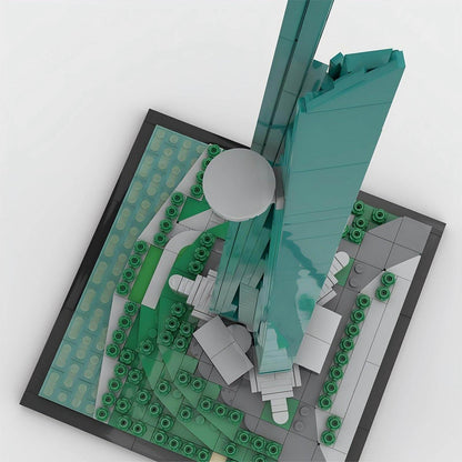 Jeddah Kingdom Tower Building Kit | 1:2100 Scale LEGO-Compatible MOC - 4