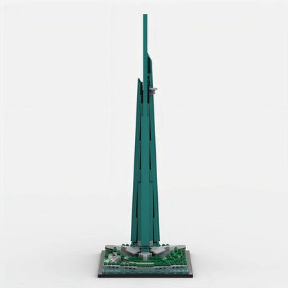 Jeddah Skyline Tower MOC Micro Skyscraper Building Kit 1:2100 Scale Model - 1