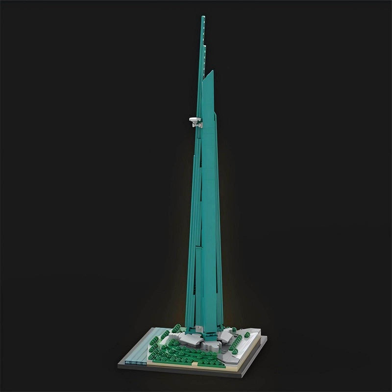 Jeddah Skyline Tower MOC Micro Skyscraper Building Kit 1:2100 Scale Model - 3