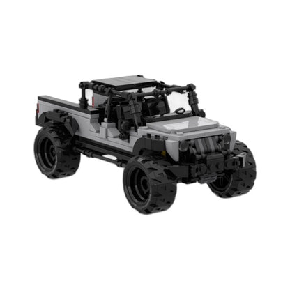jeep ggladiator gray building set | 8 wide | moc-85483 - 5