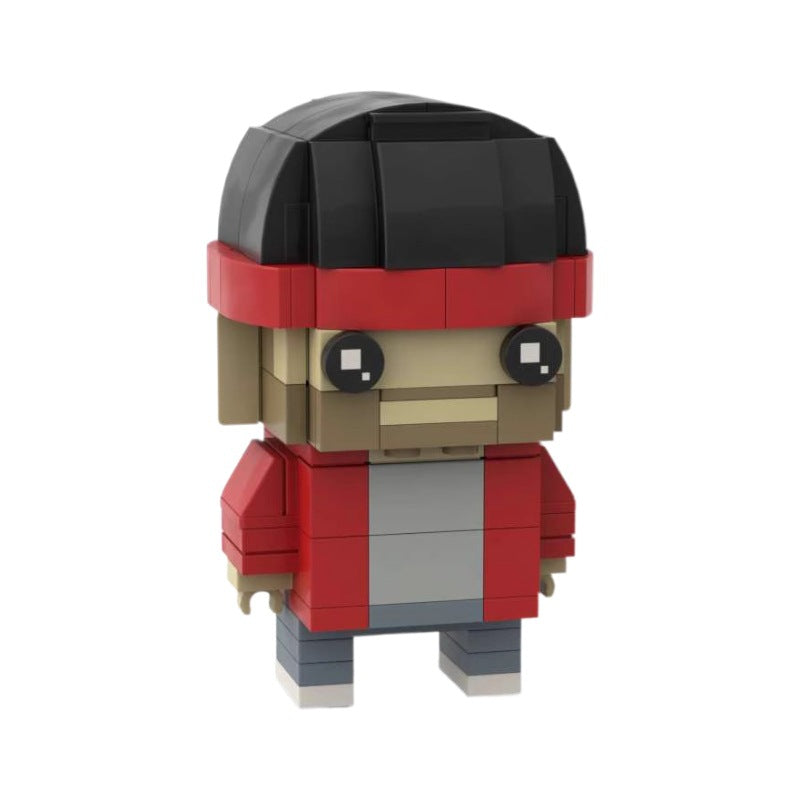 jesse pinkman red jacket brickheadz moc set | breaking bad | lego-compatible - 1