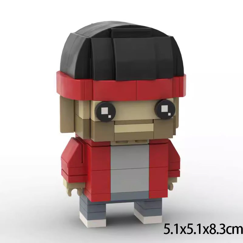 jesse pinkman red jacket brickheadz moc set | breaking bad | lego-compatible - 2