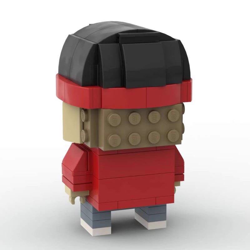 jesse pinkman red jacket brickheadz moc set | breaking bad | lego-compatible - 4