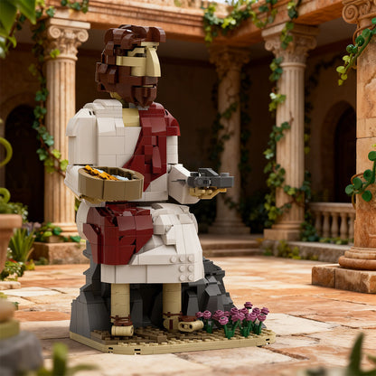jesus feeds the multitude bible building kit | lego compatible moc - 1