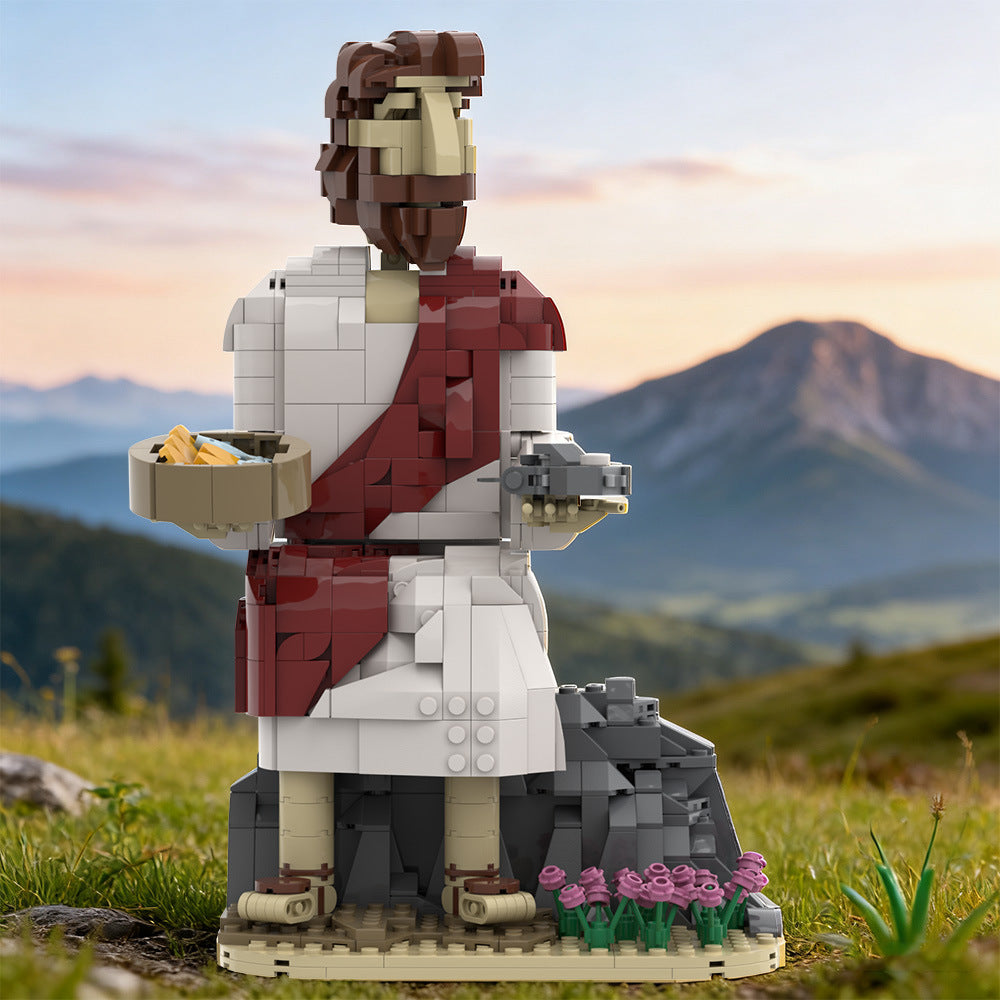jesus feeds the multitude bible building kit | lego compatible moc - 2