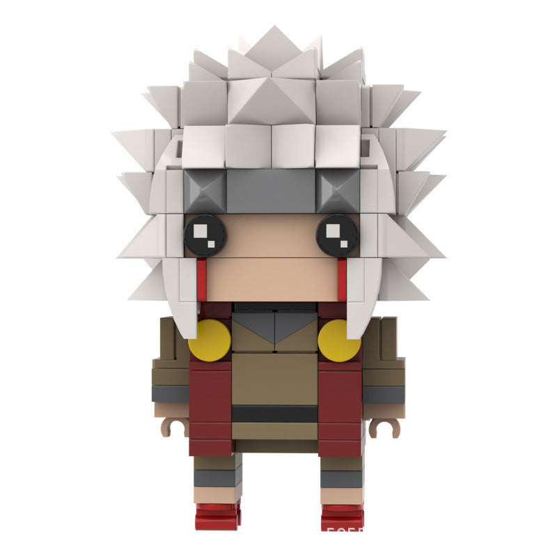 jiraiya brickheadz moc set | naruto anime lego-compatible blocks - 2