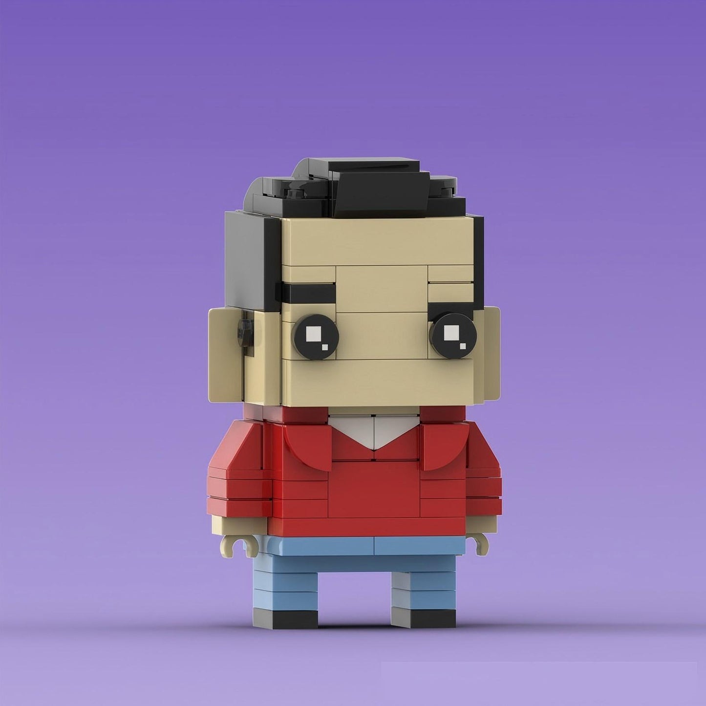 joey tribbiani brickheadz building kit | friends | moc-217686 - 3
