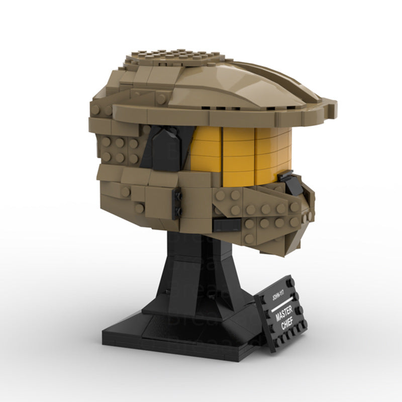 john-117 master chief helmet building set | halo | moc-92307 - 2