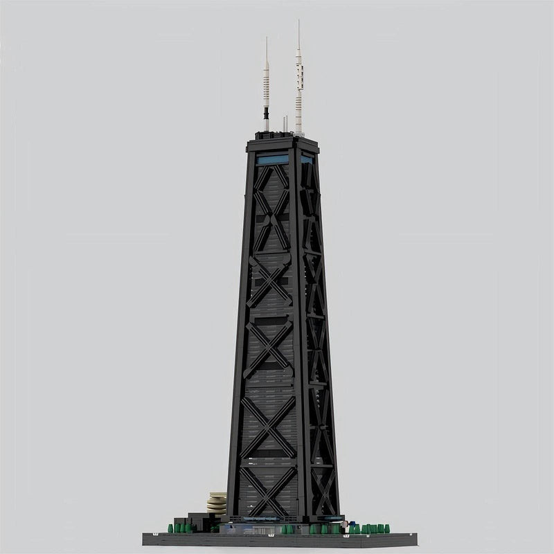 John Hancock Center Chicago Skyscraper MOC Building Kit 1:800 Skyline Model - 3