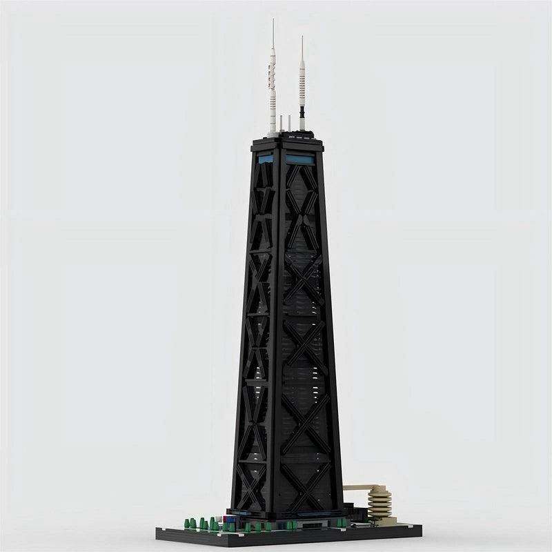 John Hancock Center Chicago Skyscraper MOC Building Kit 1:800 Skyline Model - 4