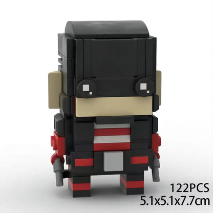 john walker brickheadz moc set | lego-compatible marvel kit - 1