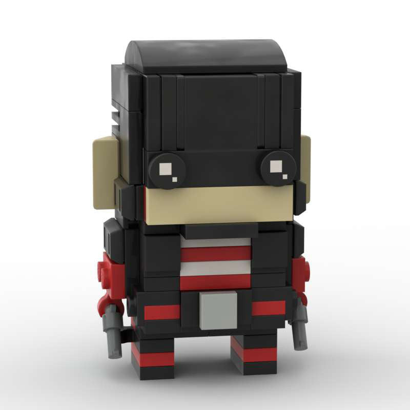 john walker brickheadz moc set | lego-compatible marvel kit - 2