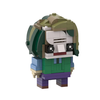 joker in short brickheadz building set | dc | lego-compatible - 1