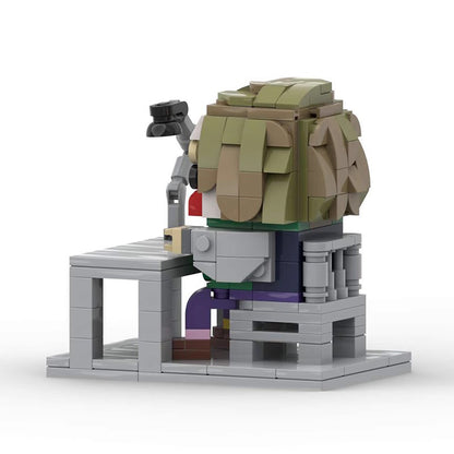 joker interrogation scene brickheadz moc | dc | lego-compatible set - 2