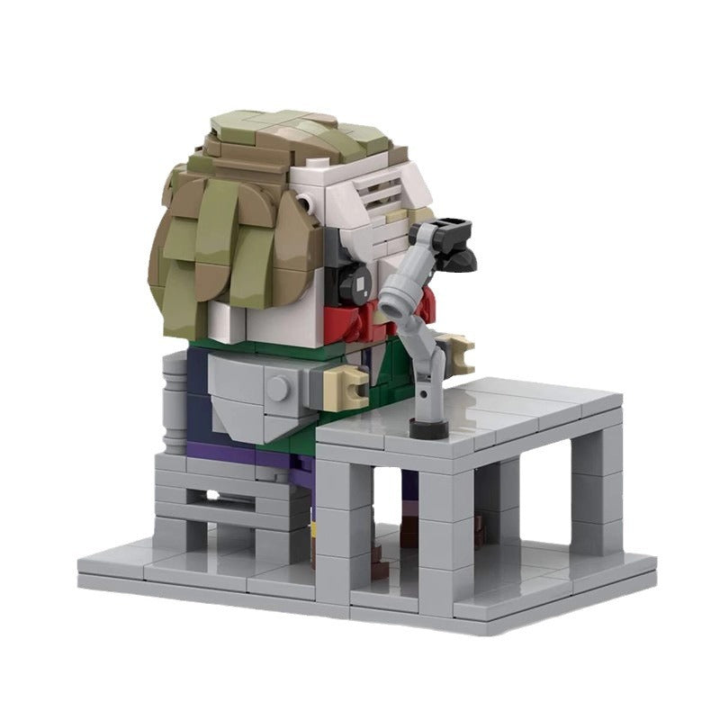 joker interrogation scene brickheadz moc | dc | lego-compatible set - 3