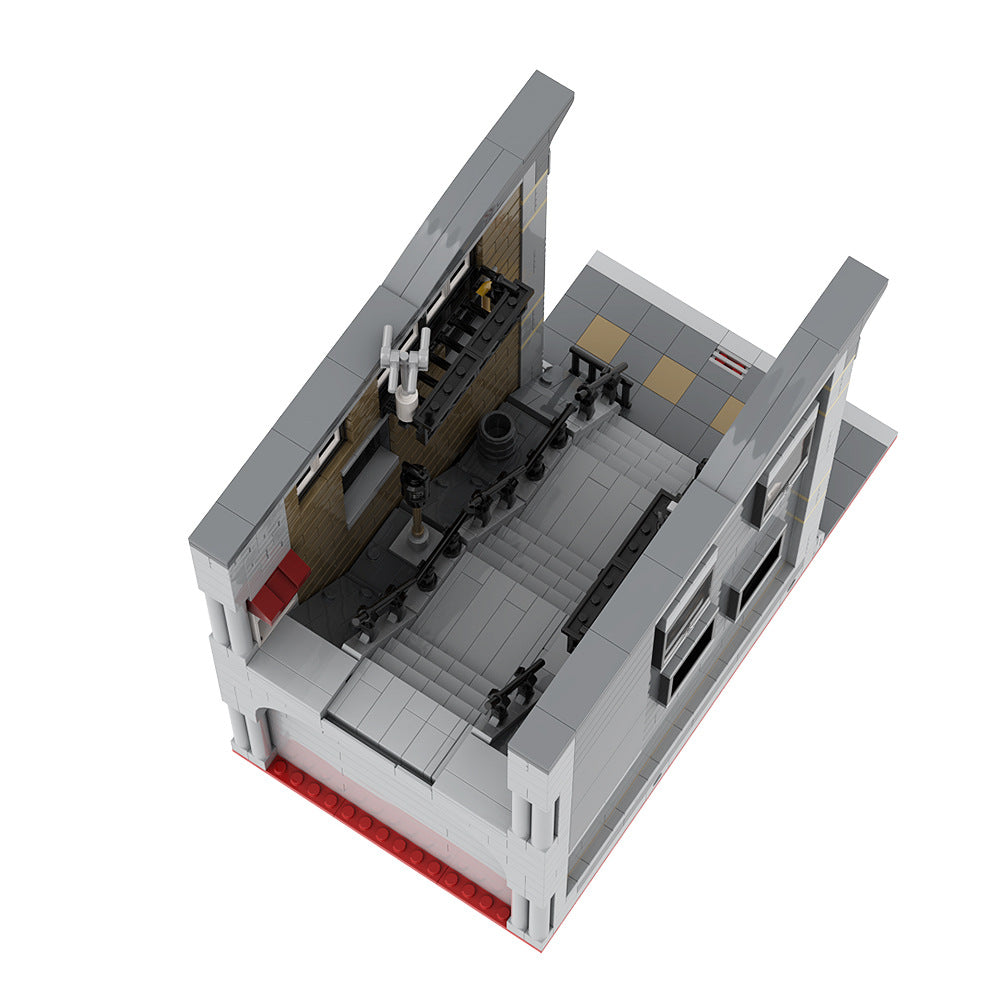 joker steps building set | dc movie scene | lego compatible - 2