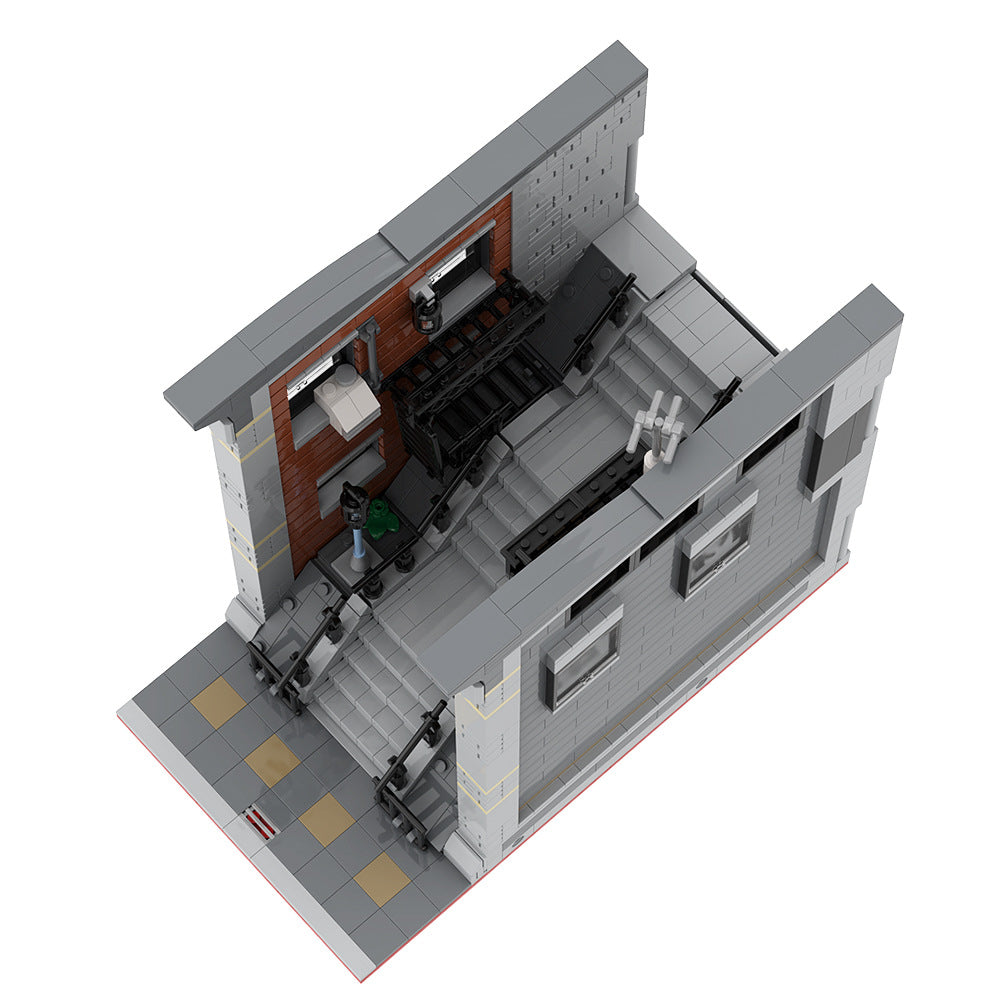 joker steps building set | dc movie scene | lego compatible - 3
