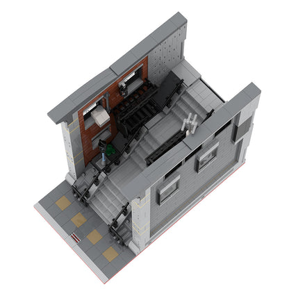 joker steps building set | dc movie scene | lego compatible - 3
