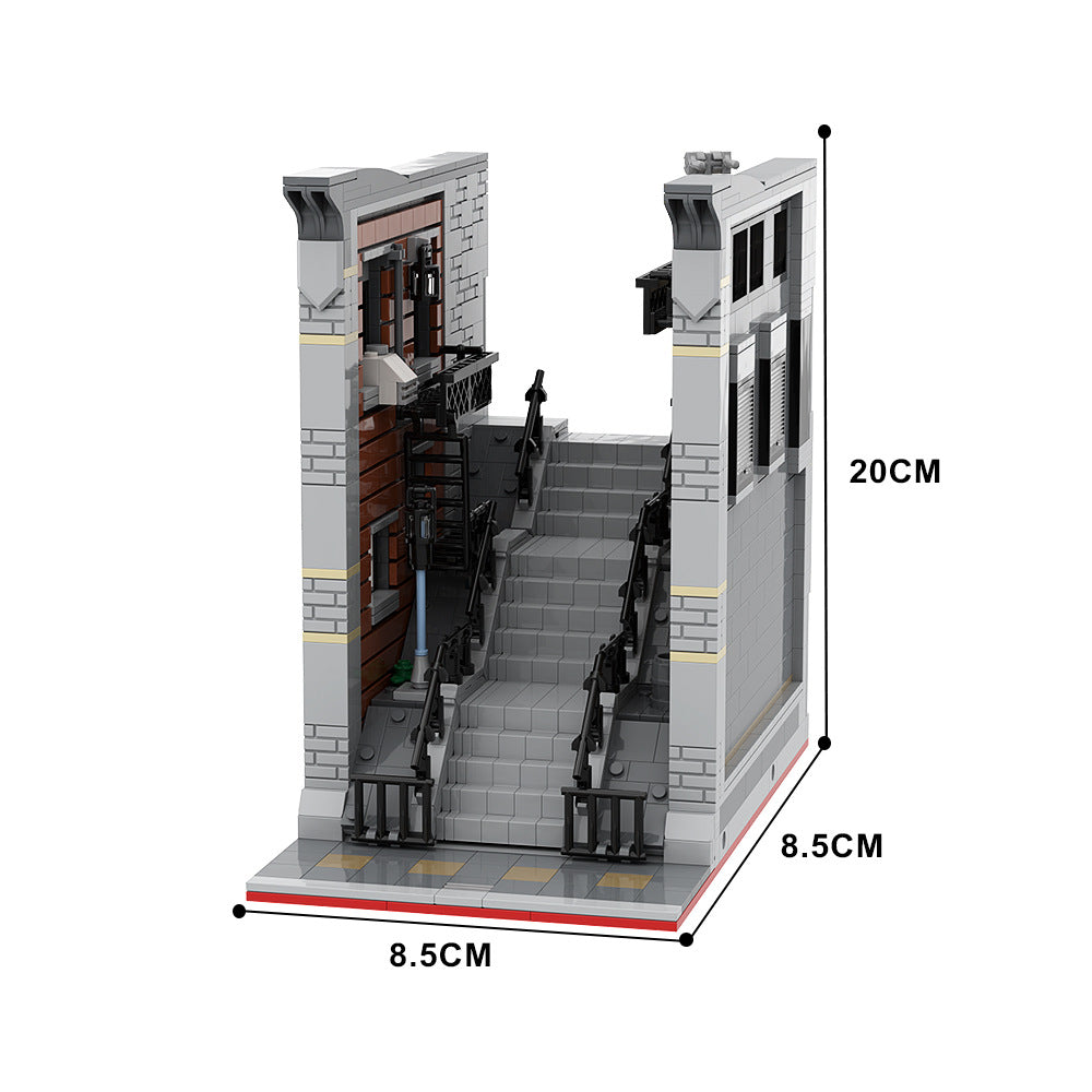 joker steps building set | dc movie scene | lego compatible - 4