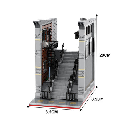 joker steps building set | dc movie scene | lego compatible - 4