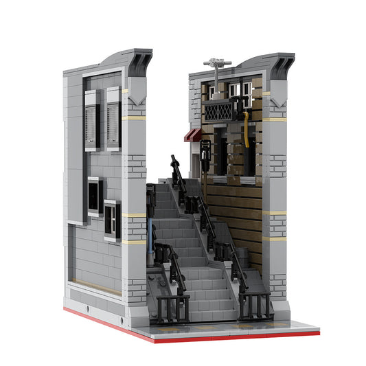 joker steps building set | dc movie scene | lego compatible - 5