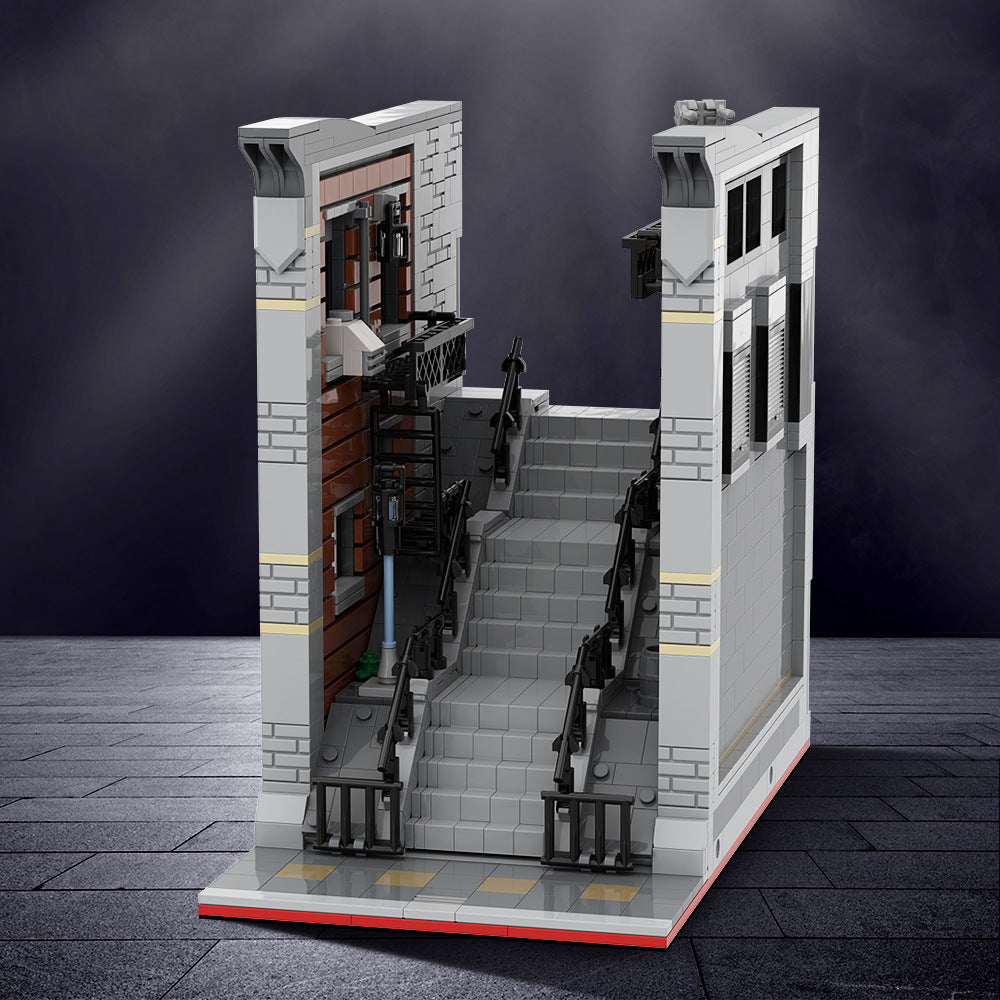 joker steps building set | dc movie scene | lego compatible - 6