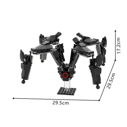 Jumping Quadruped MOC Building Kit | Armored Mechanical Creature - 4