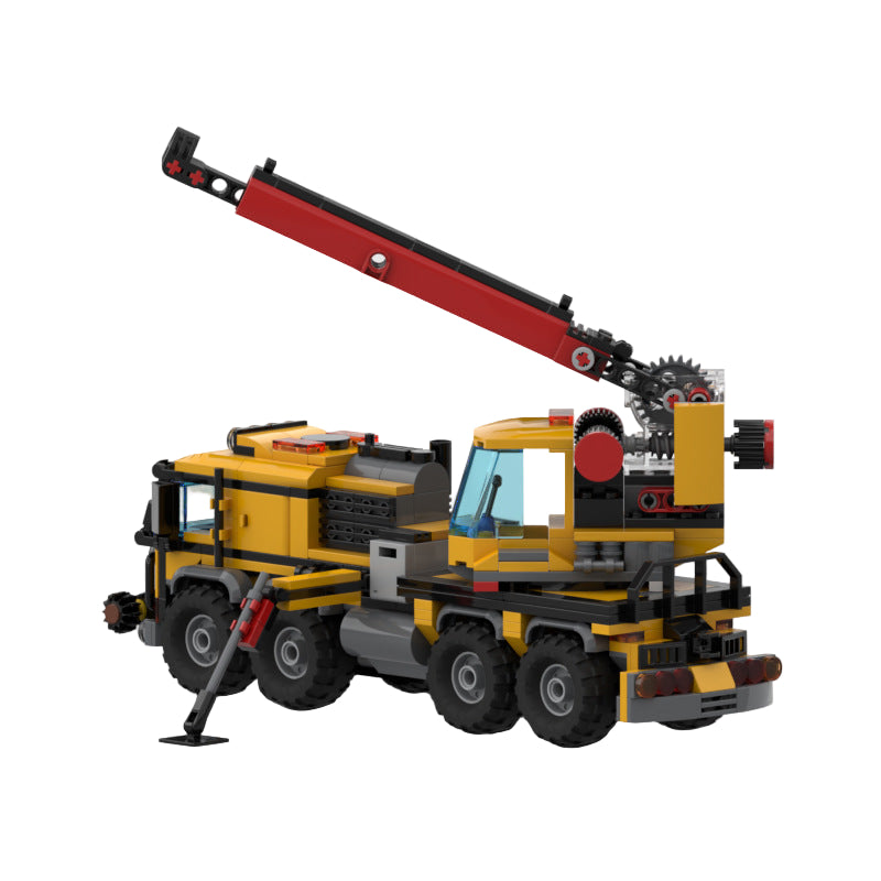 jungle cargo truck & trailer building set | moc-84156 - 5