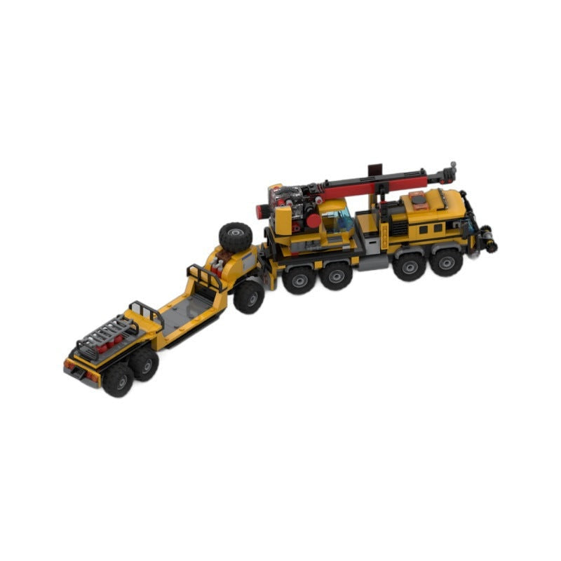 Jungle Cargo Truck & Trailer MOC Building Kit | Adventure Vehicle Model - 4