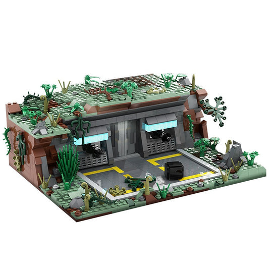 Jungle Planet Outpost Base Building Kit | LEGO-Compatible MOC - 1