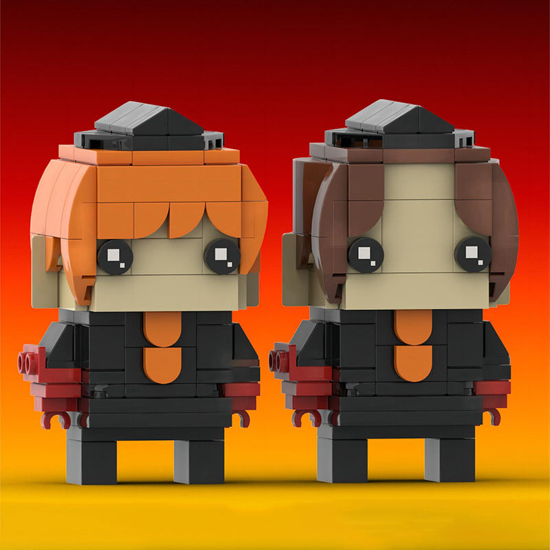 juni & juli brickheadz building kit | street fighter | moc-138376 - 2