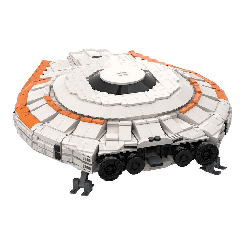 Jupiter Retro Starship MOC Building Kit | Futuristic Spacecraft Model - 4