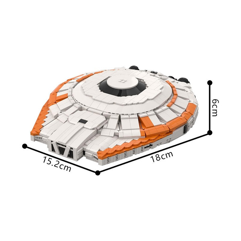 Jupiter Retro Starship MOC Building Kit | Futuristic Spacecraft Model - 5