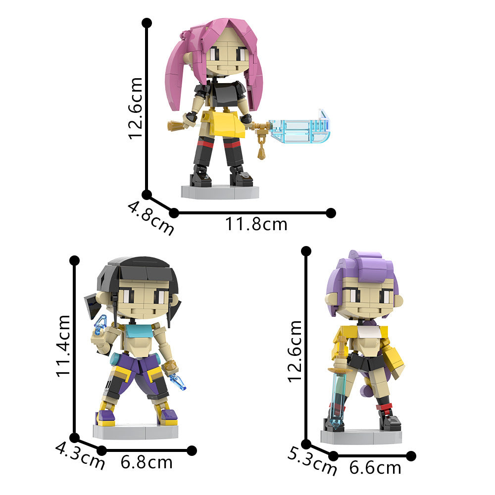 k-pop demon hunter figure building kit | lego compatible moc - 2