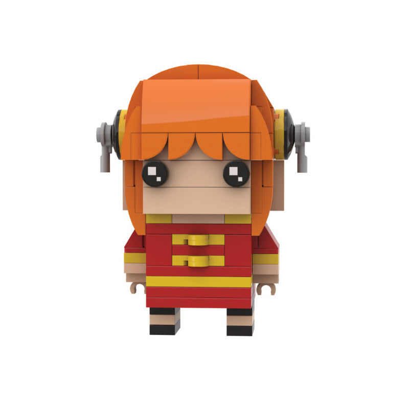 kagura brickheadz moc set | gintama lego-compatible building blocks - 2