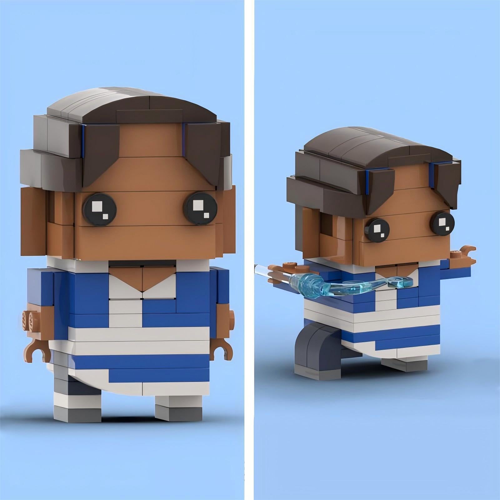 katara brickheadz building kit | avatar: the last airbender | moc-63186 - 3