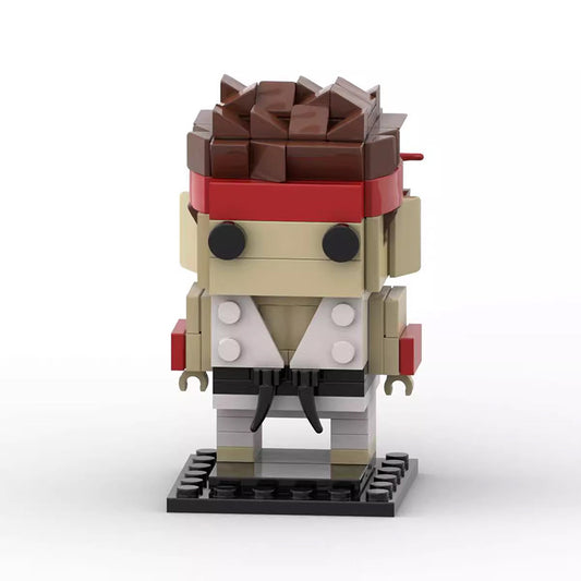 ken brickheadz moc building set | street fighter | lego-compatible - 1