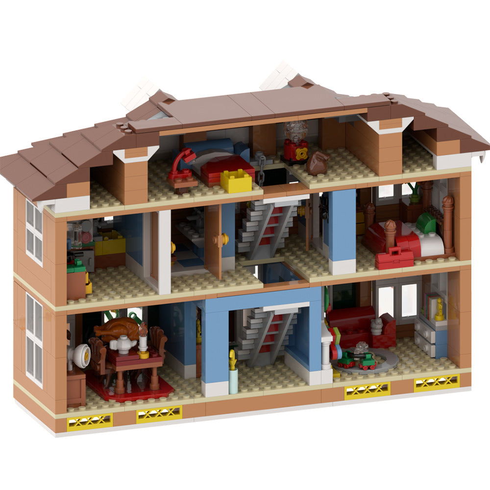 kevin's house building set | home alone | lego compatible - 3