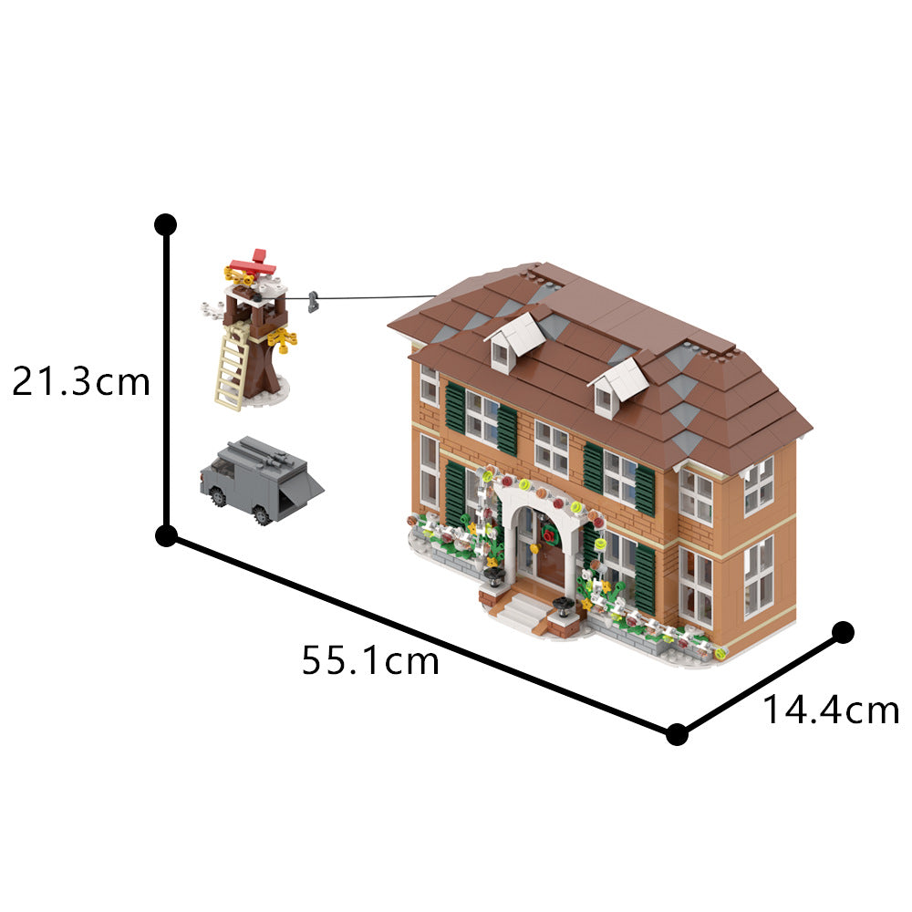 kevin's house building set | home alone | lego compatible - 4