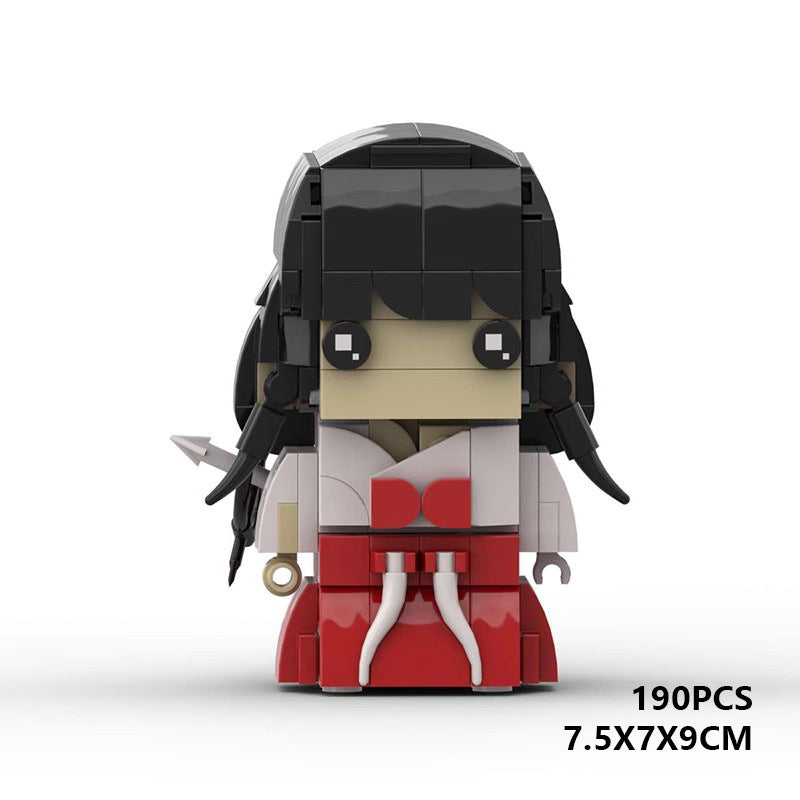 kikyo brickheadz moc building set | compatible with lego - 1