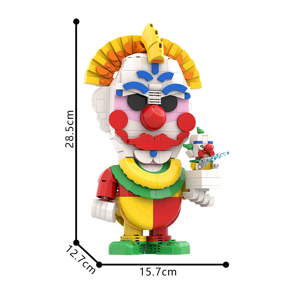 killer clown building kit | outer space | lego compatible moc - 4