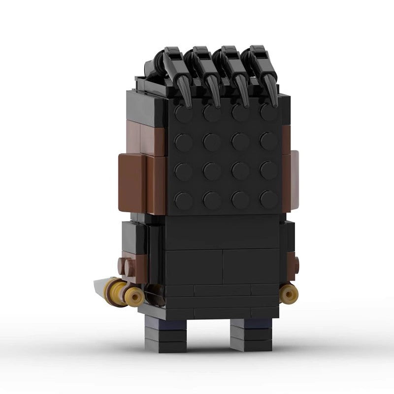 killmonger brickheadz building set | marvel | lego-compatible moc toy - 3