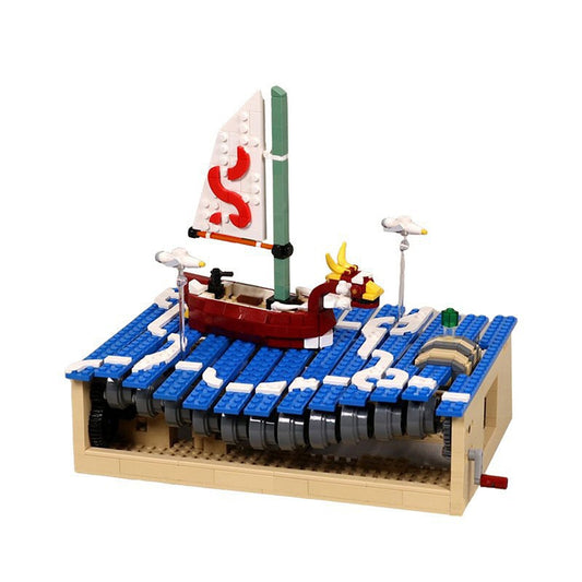 Kinetic Great Sea Sailing Adventure Building Kit | LEGO-Compatible MOC - 1