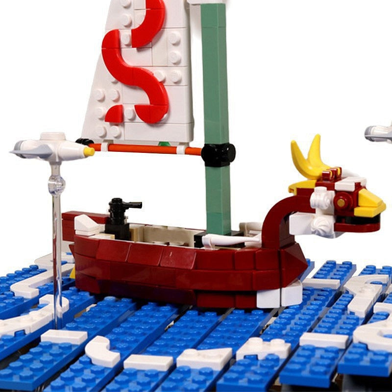 Kinetic Great Sea Sailing Adventure MOC Building Kit | Moving Ship Model - 2