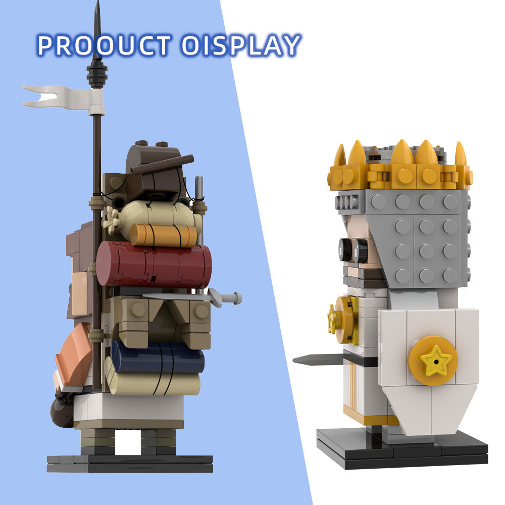 king arthur and patsy brickheadz building kit | monty python and the holy grail - 6