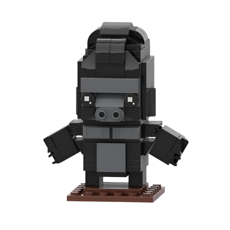 king kong brickheadz building set | lego-compatible moc toy kit - 1