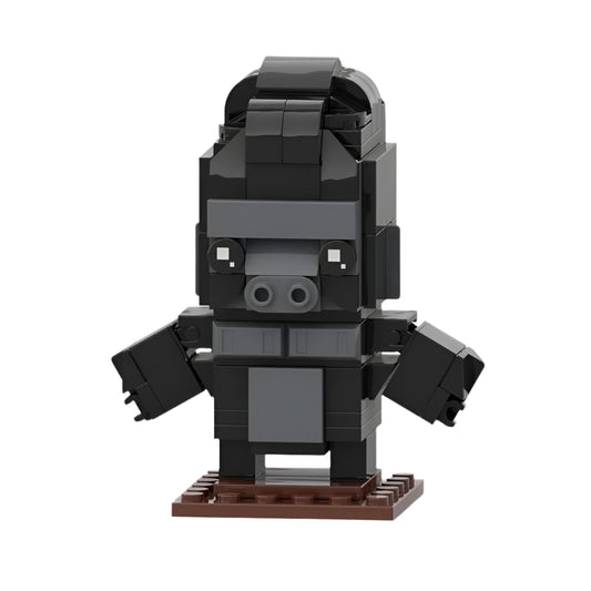 king kong brickheadz building set | lego-compatible moc toy kit - 1